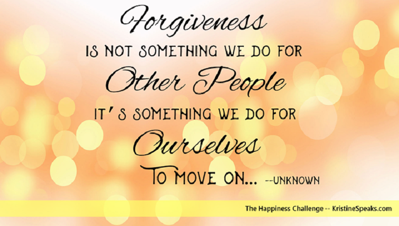 Happiness Challenge 7: Isn’t it time you forgave them?